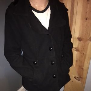 Black Peacoat Victoria's Secret